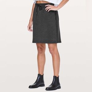 Lululemon Start Anew Grey Heathered Skirt